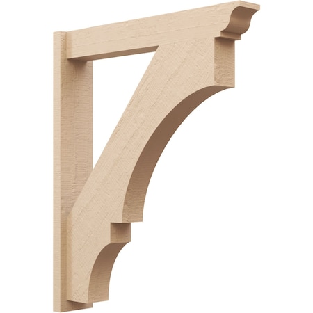 Ekena Millwork 5 1/2-in W x 30-in D x 36-in H Balboa Trad Rough Cedar Woodgrain TimberThane Outlooker, Primed Tan OUTUR055X30X36BOA04RCPR